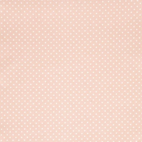 Tissu coton à pois nude