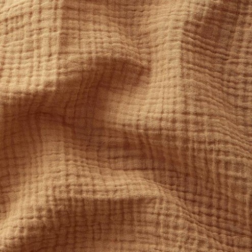 Tissu double gaze camel