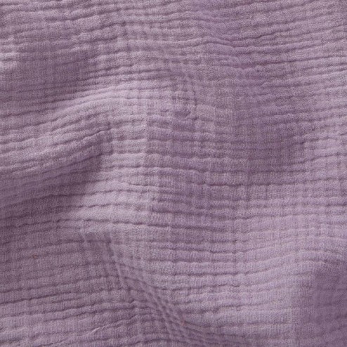 Tissu double gaze lilas