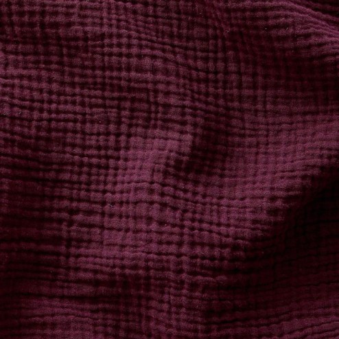 Tissu double gaze purple