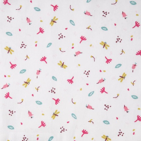 Tissu coton jeiade fuchsia