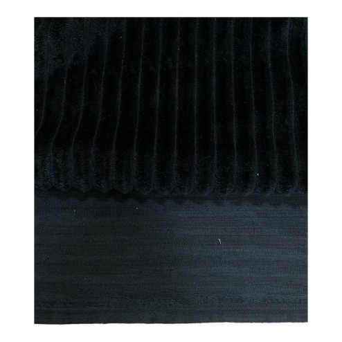 Tissu minky stripe noir