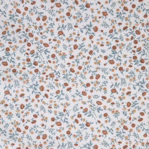 Tissu coton eleoni muscade