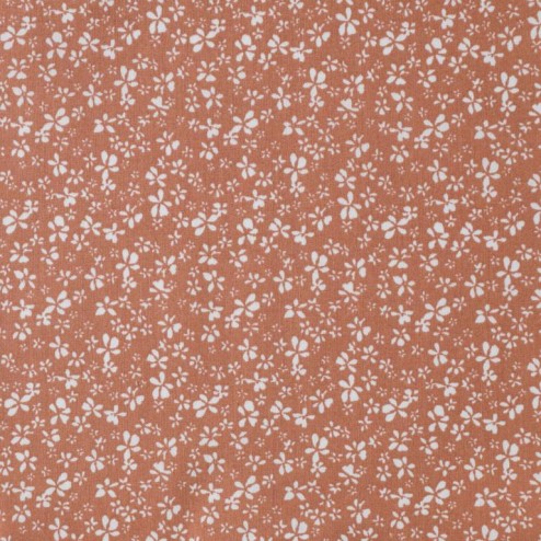 Tissu coton difatti marsala