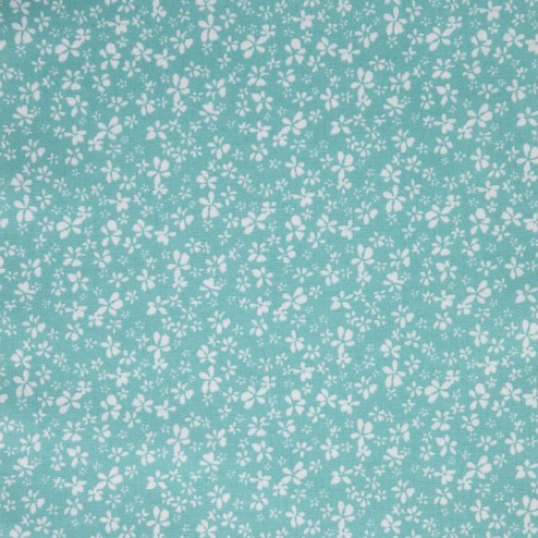 Tissu coton difatti menthe