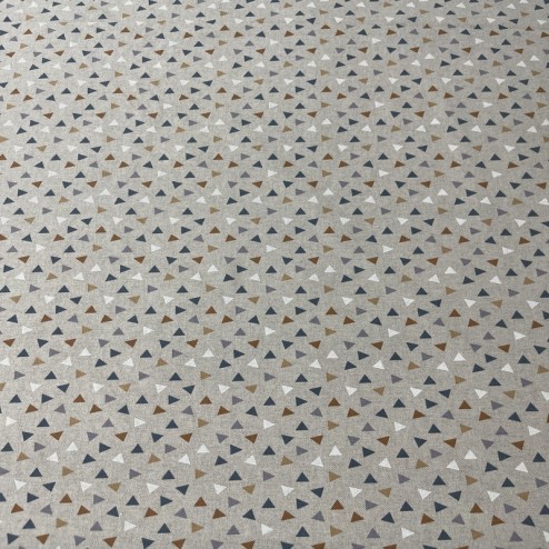 Tissu Linum Pyramides Ocre
