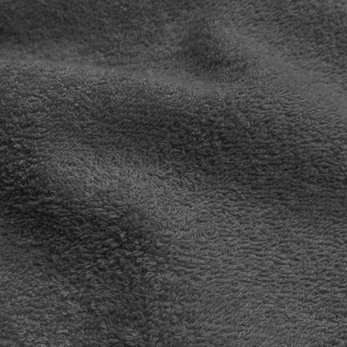 Tissu éponge coloris gris fonce