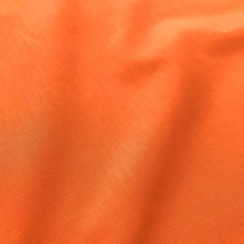 Tissu Coton Uni Mandarine
