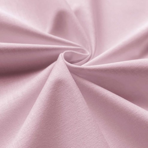 Tissu Coton Uni Rose Fanée