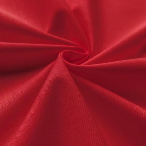 Tissu Coton Uni Rouge