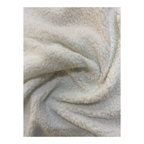 Tissu sherpa Blanc