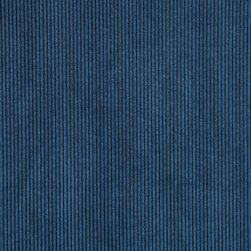 Tissu Velours Côtelé Bleu...