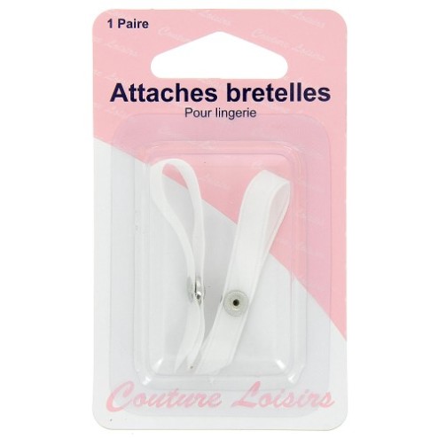 Attachettes lingerie blanches