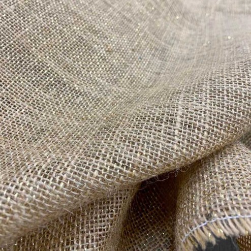 Toile de jute paillette