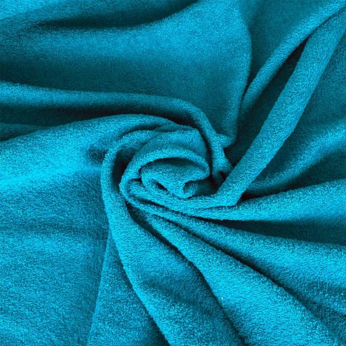 Tissu éponge coloris Océan