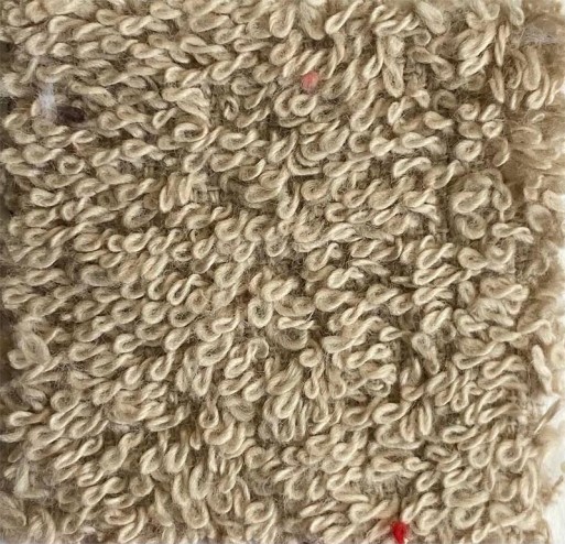 Tissu éponge coloris beige ou ourson