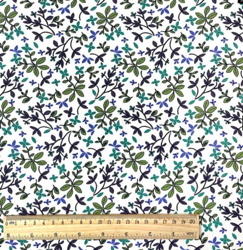 Tissu coton imprimé fleuris
