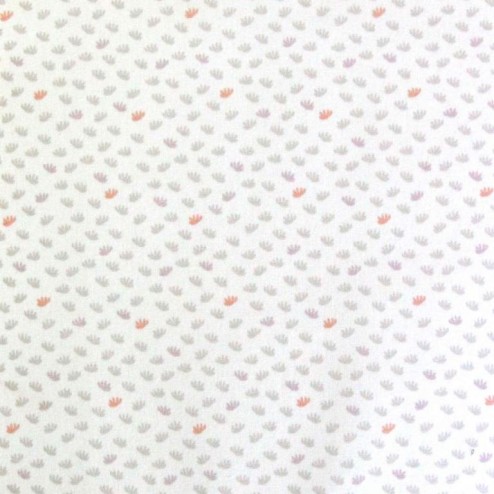 Tissu coton dear blanc
