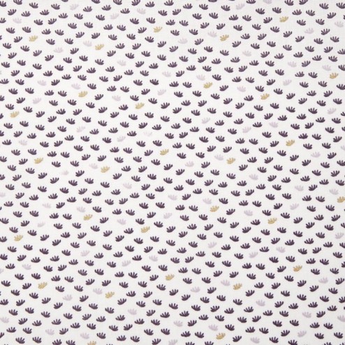 Tissu coton dear violet